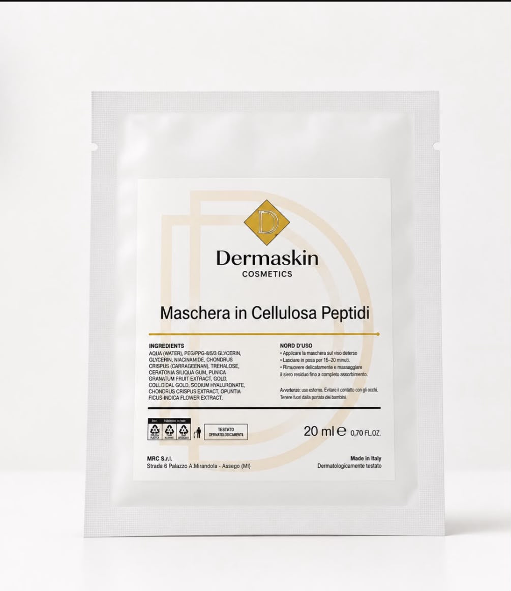 Maschera in Cellulosa Peptidi